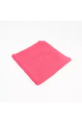 Flamlı Pamuklu Eşarp (96x96 cm. Fuşya Pembe)