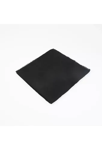 Flamlı Pamuklu Eşarp (96x96 cm. Siyah)