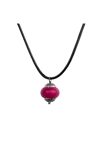 Hakiki Ceyt Doğal Taş Cevşen Kolye - Pembe (Zerre Serisi)