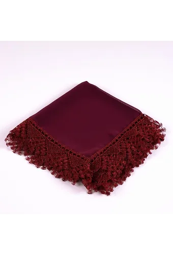 İğne Oyalı Şal (Namaz Örtüsü, 144x68 cm. Bordo)