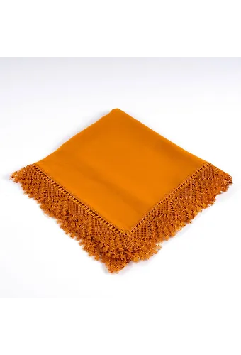 İğne Oyalı Şal (Namaz Örtüsü, 144x68 cm. Gold)