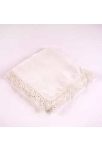 İğne Oyalı Şal (Namaz Örtüsü, 144x68 cm. Krem)