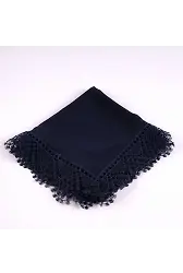 İğne Oyalı Şal (Namaz Örtüsü, 144x68 cm. Lacivert)