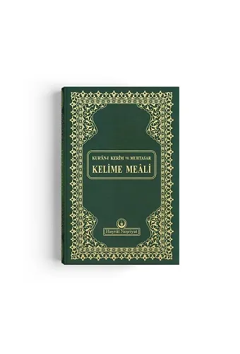 Orta Boy Muhtasar Kelime Mealli Kuran (Yeşil, Mühürlü)