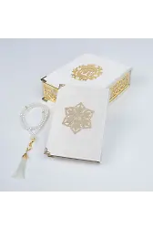 Tesbih + Kuran Osmanlı Set (Çanta Boy, İnci Tesbih)