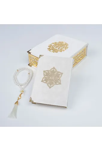 Tesbih + Kuran Osmanlı Set (Çanta Boy, İnci Tesbih)