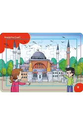 4-6 Yaş Değerli Mekanlar Ayasofya Cami Puzzle 42 Parça