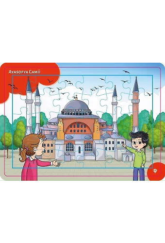 4-6 Yaş Değerli Mekanlar Ayasofya Cami Puzzle 42 Parça