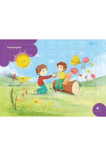4-6 Yaş Dayanışma Puzzle 42 Parça