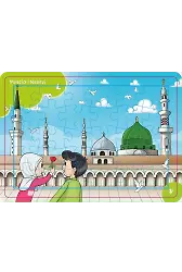 4-6 Yaş Değerli Mekanlar Mescidi Nebevi Puzzle 42 Parça