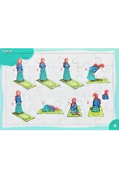 4-6 Yaş Namaz Öğreniyorum Kız 30 Parça Puzzle