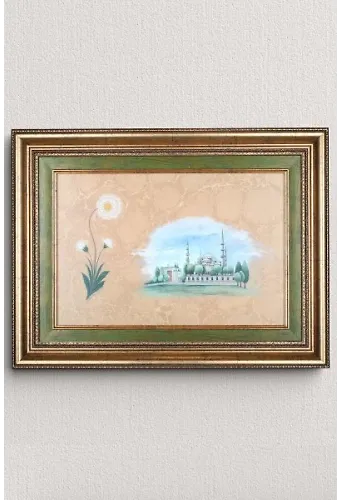 Ebru Muhayyel Papatya Ve Minyatür Süleymaniye Camii Tıpkı Basım