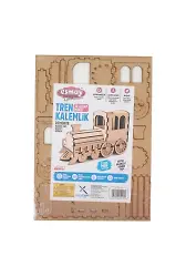 Esmay Ahşap Maketim 3d Tren Kalemlik 52132 Demonte