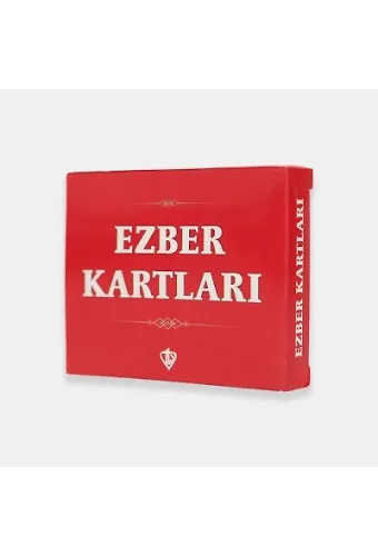 Ezber Kartları Kırmızı 70*90 Mm