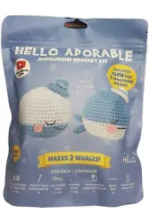 H.crafts Adorable Amigurumi Kit- Wesley The Whale