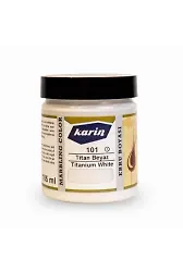 Karin Ebru Boyası 101 Titan Beyaz 105 Ml