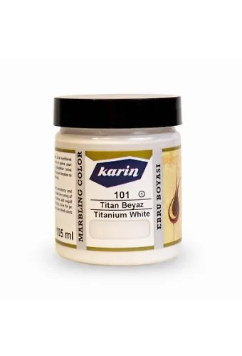 Karin Ebru Boyası 101 Titan Beyaz 105 Ml