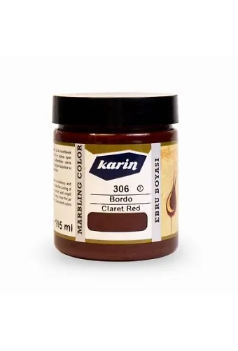 Karin Ebru Boyası 306 Bordo 105 Ml