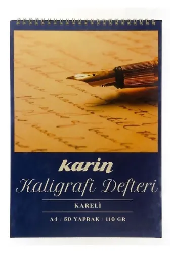 Karin Kaligrafi Defteri Kareli A4 110 Gr 50 Yaprak