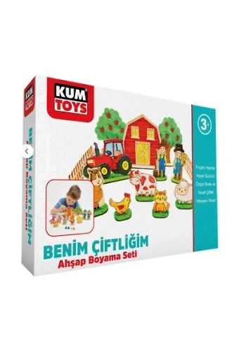 Kumtoys Benim Çiftliğim Ahşap Boyama