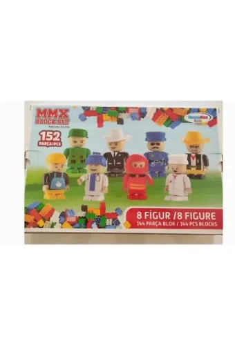 Mmx 8 Figürlü 144 Parça Blok Set