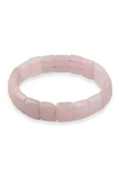 Pembe Kuvars Taşı Doğal Bileklik