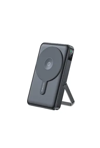 Recci Rpb-w27 Galaxy Serisi Dijital Led Göstergeli Kablosuz Şarj Özellikli Type-c Ve Lightning Kablolu Powerbank 20w 10.000mah