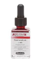 Schmincke Aero Color Akrilik Mürekkep 28 Ml 301 Red Madder Dark