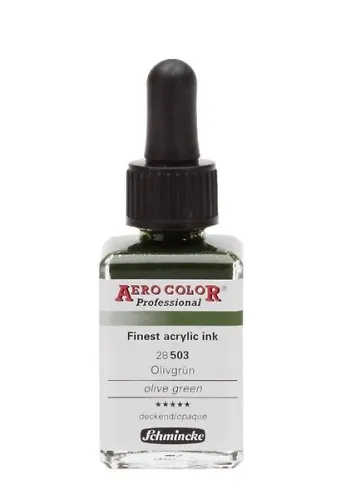 Schmincke Aero Color Akrilik Mürekkep 28 Ml 503 Olive Green