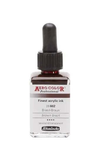 Schmincke Aero Color Akrilik Mürekkep 28 Ml 602 Brown Brazil