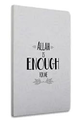Sert Kapak Defter Allah İs Enough For Me