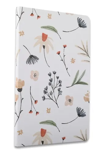 Sert Kapak Defter Çiçekli