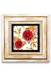 Taş Duvar Tablo 20*20 Cm Kasımpatı