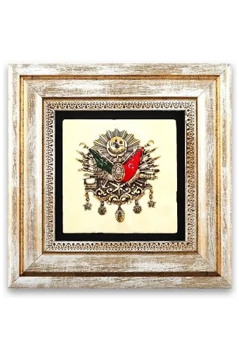 Taş Duvar Tablo 20*20 Cm Osmanlı Arması