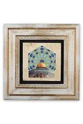 Taş Duvar Tablo 20*20 Cm Selçuklu Motif Kubbetüs Sahra