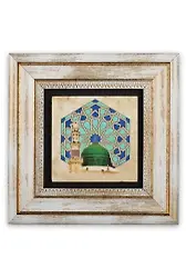 Taş Duvar Tablo 20*20 Cm Selçuklu Motif Mescidi Nebevi