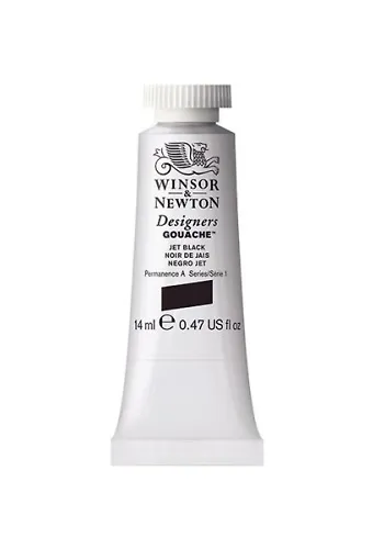 Winsor Newton Designers Guaj Boya 14 Ml 335 Jet Black Seri 1
