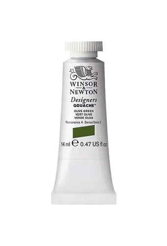 Winsor Newton Designers Guaj Boya 14 Ml 447 Olive Green Seri 2