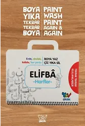 Yıkanabilir Elifba Harfler Çanta Kitap