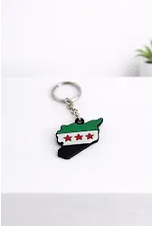 Suriye Bayrağı Silikon Anahtarlık