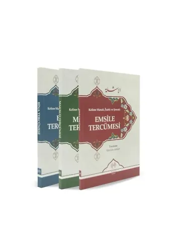 Kelime Manalı İzahlı ve Şemalı Emsile Bina Maksud Tercümesi (3 Cilt Takım)
