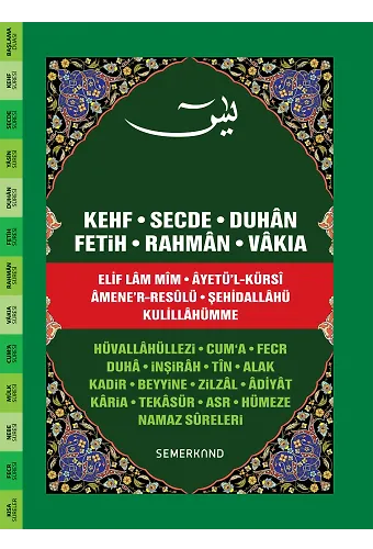 Yasini Şerif Cami Boy - Fihristli Ciltli