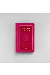 Feyzül Furkan Kurânı Kerîm ve Tefsirli Meali (Sempatik Cep Boy - Ciltli) Pembe