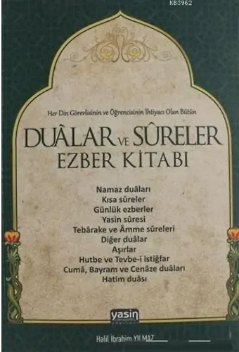 Dualar ve Sureler (Ezber Kitabı)