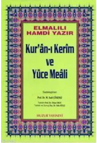 Kuran-ı Kerim ve Yüce Meali - Rahle Boy; Hafız Osman Hatlı