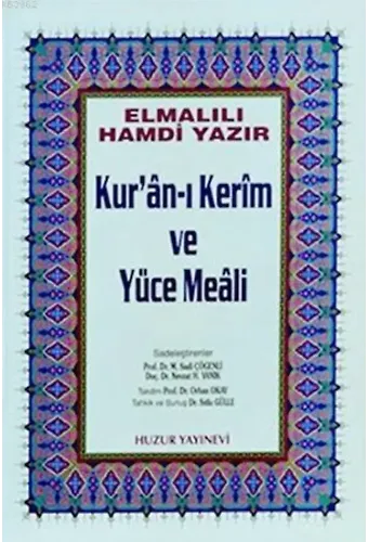 Kuran-ı Kerim ve Yüce Meali - Küçük Boy; Hafız Osman Hatlı