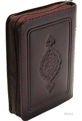 Cep Boy Kur'an-ı Kerim (Bordo Renk, Kılıflı, Mühürlü)