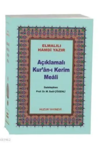 Açıklamalı Kur'an-ı Kerim Meali (Kod:044, Çanta Boy, Metinsiz)