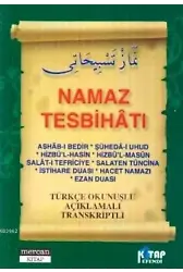 Namaz Tesbihatı (Cep Boy); Türkçe Okunuşlu Açıklamalı Transkriptli
