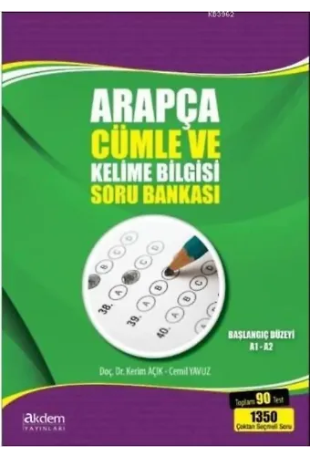 Arapça Cümle ve Kelime Bilgisi Soru Bankası; Başlangıç Düzeyi A1-A2